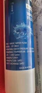 ICE MAKER WATER FILTER MAGIC EF-9603 BRAND NEW0️⃣7️⃣2️⃣3️⃣9️⃣2️⃣5️⃣7️⃣5️⃣6️⃣