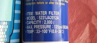 LG WATER FILTER &amp; PIPE FOR FRIDGES 0️⃣7️⃣2️⃣3️⃣9️⃣2️⃣5️⃣7️⃣5️⃣6️⃣