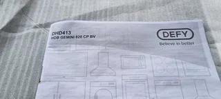 Defy DHD413 80cm Gemini Vitroceramic Hob Control panel-Glass New 0️⃣7️⃣2️⃣3️⃣9️⃣2️⃣5️⃣7️⃣5️⃣6️⃣