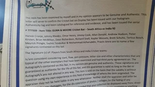 Cricket Memorabilia - SA vs India &#39;92 - last one of 3 International collectable Sets.