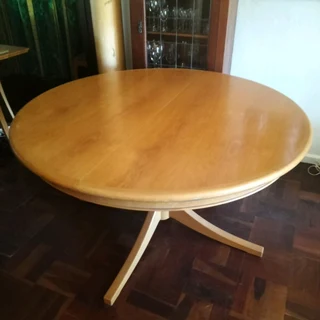 Solid oak dining table