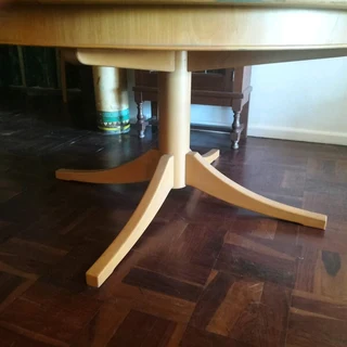 Solid oak dining table