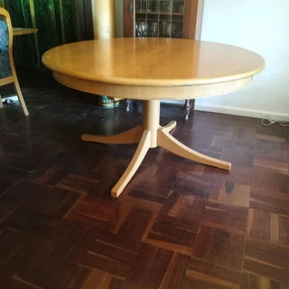Solid oak dining table