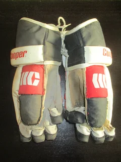 Ice hockey gloves and elbow guards