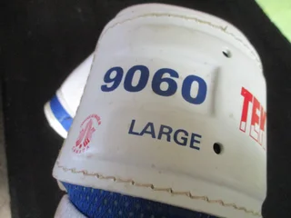 Ice hockey gloves and elbow guards