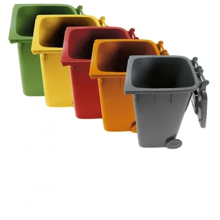 IBP0240  MOBILE REFUSE BIN 240lt - BLACK 'GENERAL WASTE'