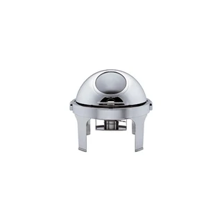 Cds2002 Chafing Dish Round - Roll Top With Window - Stainless Steel