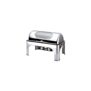 Cds2001 Chafing Dish Rectangular - Roll Top With Window - Stainless Steel