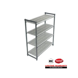 Bvs0003 basics 4 Tier Vented Shelf 460mm W X 1220mm L X 1830mm H