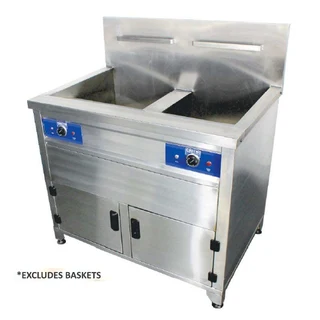 2x20lths deluxe Fryer - Floor Standing - 380v