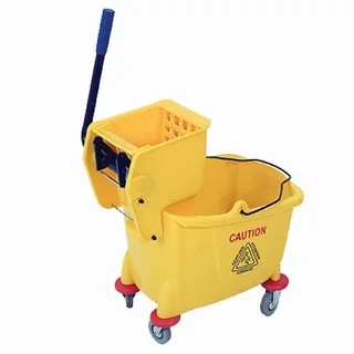 Pbw0001 single Bucket &amp; Wringer (plastic Frame) - Yellow &#39;36lt&#39;