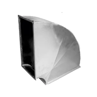 Dub45630 ducting Bends 45 - Square &#39;galvanized&#39;