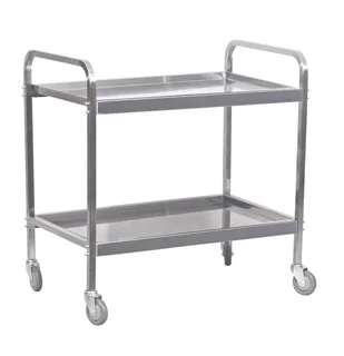 Tts1002 tea Trolley S/steel H Eavy Duty - 2 Shelf
