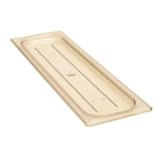 HHL0002 HIGH HEAT LID (AMBER) FOR 1/2 LONG HIGH HEAT PANS