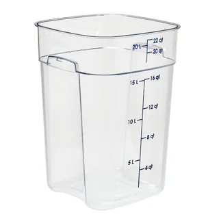 Scs4020-c square Polycarbonate Storage Container (clear) 22lt