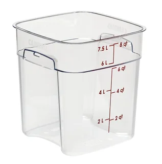 Scs4007-c square Polycarbonate Storage Container (clear) 8lt