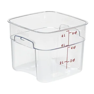 Scs4006-c square Polycarbonate Storage Container (clear) 6lt