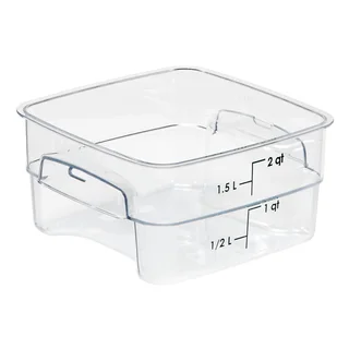 Scs4002-c square Polycarbonate Storage Container (clear) 2lt
