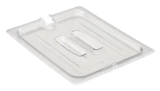 Inh4002-c polycarbonate (clear)lid With Handle Notched For 1/2 Pans