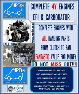 Engines available while stocks last!!!