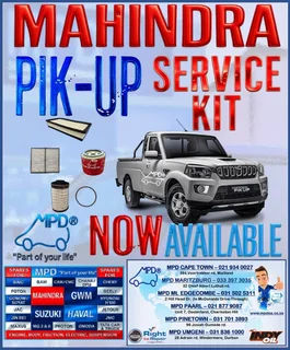 Mahindra Pick-Up Service Kits Available
