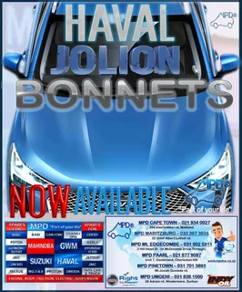 Haval Jolion Bonnets &amp; Mat Sets Available