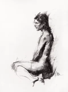Charcoal Drawing - figurative study