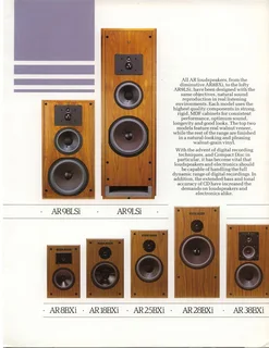 AR9LS (ACOUSTIC RESEARCH) LOUDSPEAKERS