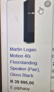 MARTIN LOGAN MOTION 40i LOUDSPEAKERS