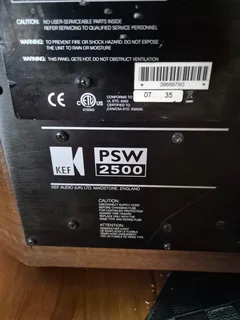 KEF PSW2500 ACTIVE SUBWOOFER