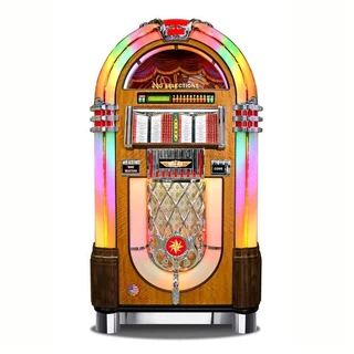 New Rock Ola Jukebox in 7&#34; vinyl, 100CD, Digital. Unique retro antique look