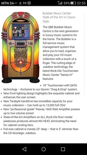 New Rock Ola Jukebox in 7&#34; vinyl, 100CD, Digital. Unique retro antique look
