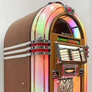 New Rock Ola Jukebox in 7" vinyl, 100CD, Digital. Unique retro antique look
