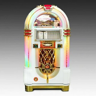 New Rock Ola Jukebox in 7&#34; vinyl, 100CD, Digital. Unique retro antique look