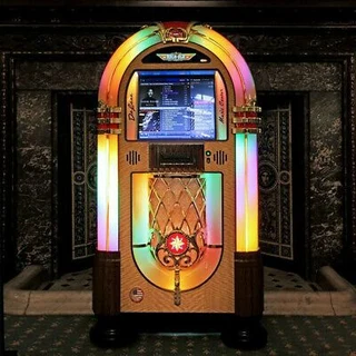 New Rock Ola Jukebox in 7&#34; vinyl, 100CD, Digital. Unique retro antique look