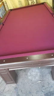 Recovering of Snooker and Pool tables with a new cloth