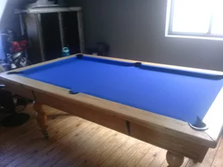 Recovering of Snooker and Pool tables with a new cloth