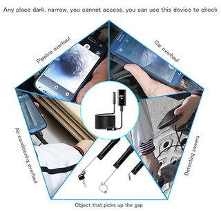 Endoscope Borescope 2m wifi Camera for iphone android Huawei PC &amp; MAC Hi res 1280X720 pixels