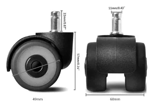 Thermoplastic Rubber anti scratch Castor Wheels 5 piece set