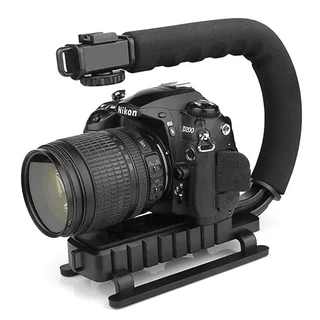 C Shaped Grip Handheld Stabilizer for camera and Light