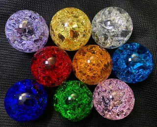 Optical Borosilicate Crown lead Feng Shui Crystal Ball 40mm Blue