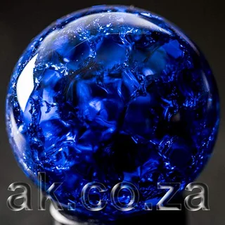 Optical Borosilicate Crown lead Feng Shui Crystal Ball 40mm Blue
