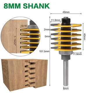 8mm Shank Finger Joint Router Bit NEW