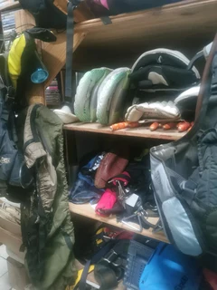 Large selection of camping, and diving equipment
