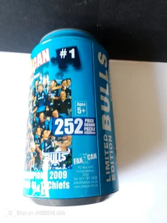 Blue Bulls collectable puzzle (252 pieces in a tin.