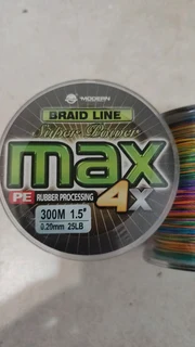 Fishing Braid 30Lb/25Lb 300m Multicolour
