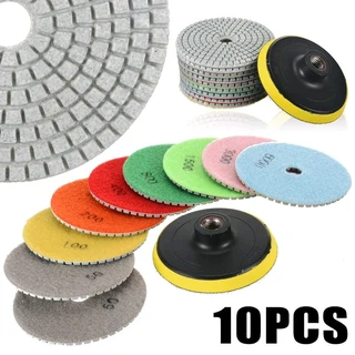 Diamond polishing pad set- 10x piece set