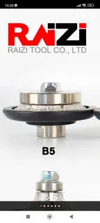 Vacuum Brazed B5 Hand Profiler Wheel- Half Bullnose 5mm