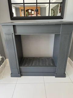 Ornamental wooden fireplace