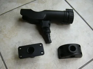 Flush Mount or Rail Mount Fully Adjustable Rod Holders